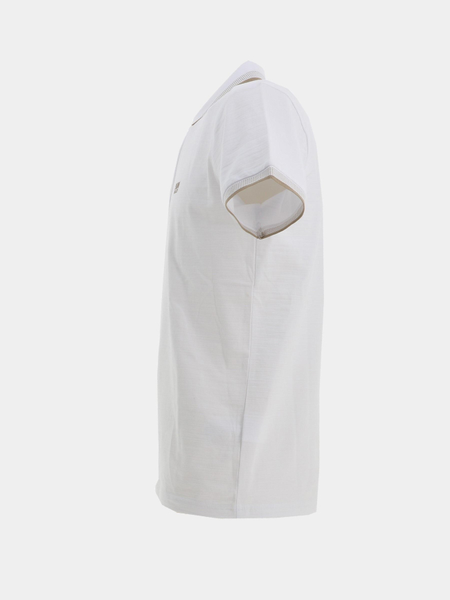 Polo stretch à manches courtes beely blanc homme - Sun Valley