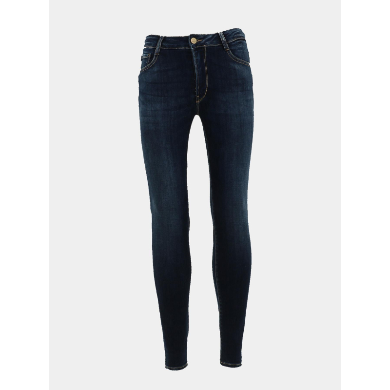 Jean slim taille haute pulp clas bleu marine femme - Le Temps Des Cerises