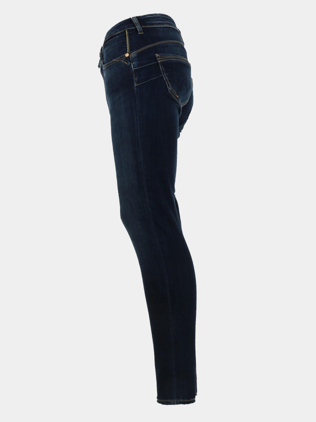 Jean slim taille haute pulp clas bleu marine femme - Le Temps Des Cerises