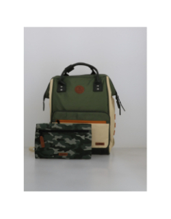 Sac à dos medium adventurer vila verde kaki beige - Cabaïa