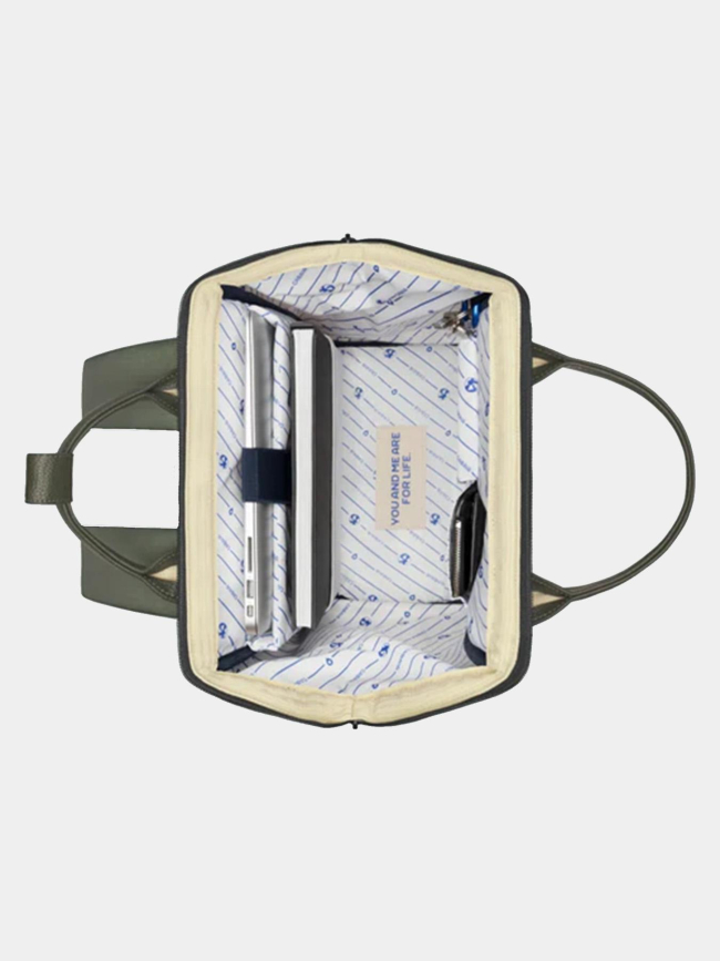 Sac à dos medium adventurer vila verde kaki beige - Cabaïa