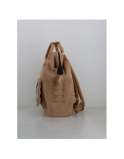 Sac à dos medium adventurer velours luxor beige - Cabaïa