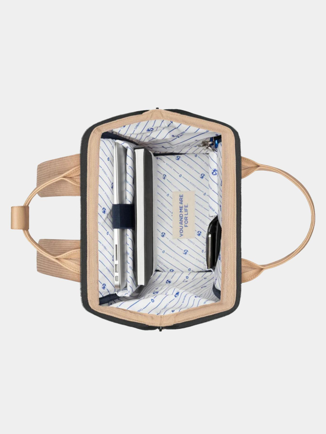 Sac à dos medium adventurer velours luxor beige - Cabaïa