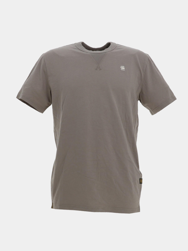 T-shirt à manche courtes uni nifous gris homme - G-star