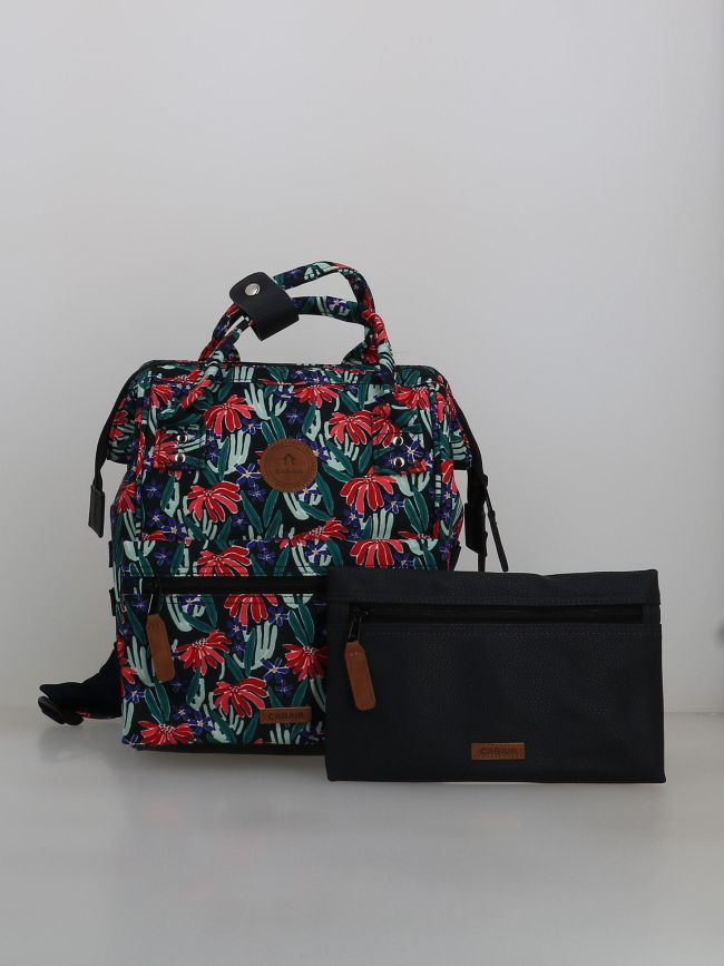 Sac à dos small adventurer edea noir rouge - Cabaïa