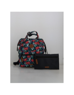 Sac à dos small adventurer edea noir rouge - Cabaïa