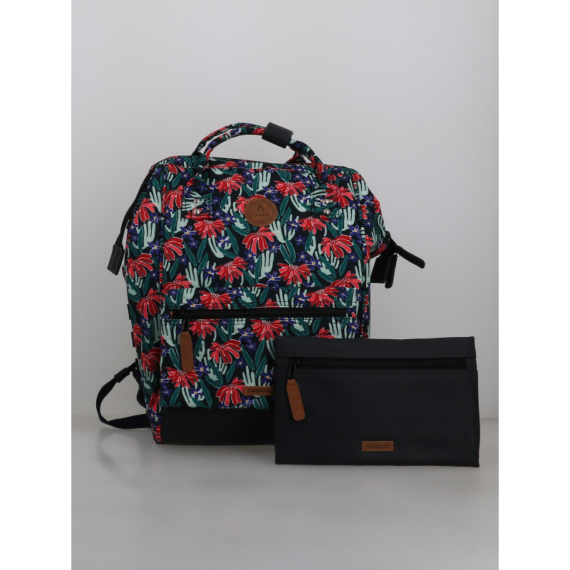 Sac à dos medium adventurer edea noir rouge - Cabaïa