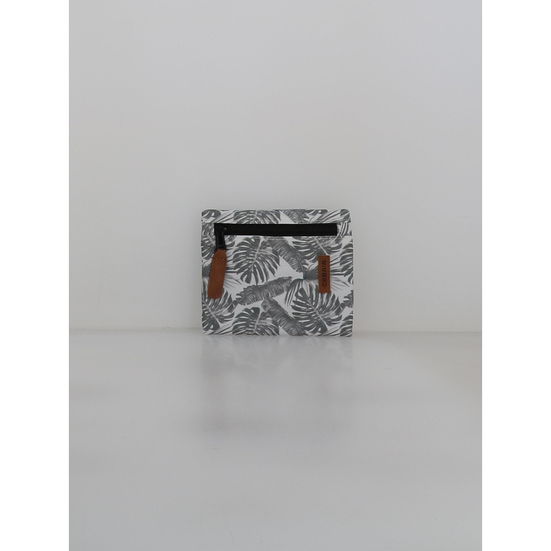 Pochette gourde latérale belle isle gris blanc - Cabaïa