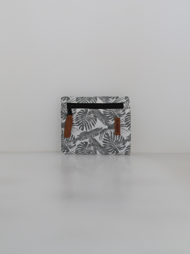 Pochette gourde latérale belle isle gris blanc - Cabaïa