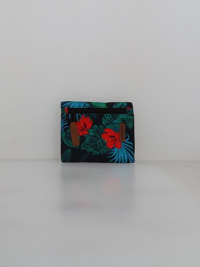 Pochette gourde latérale solfar noir rouge bleu - Cabaïa
