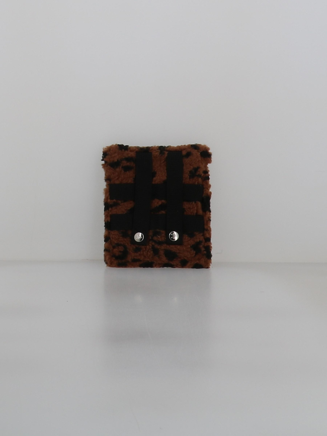 Pochette latérale léopard gaya marron - Cabaïa