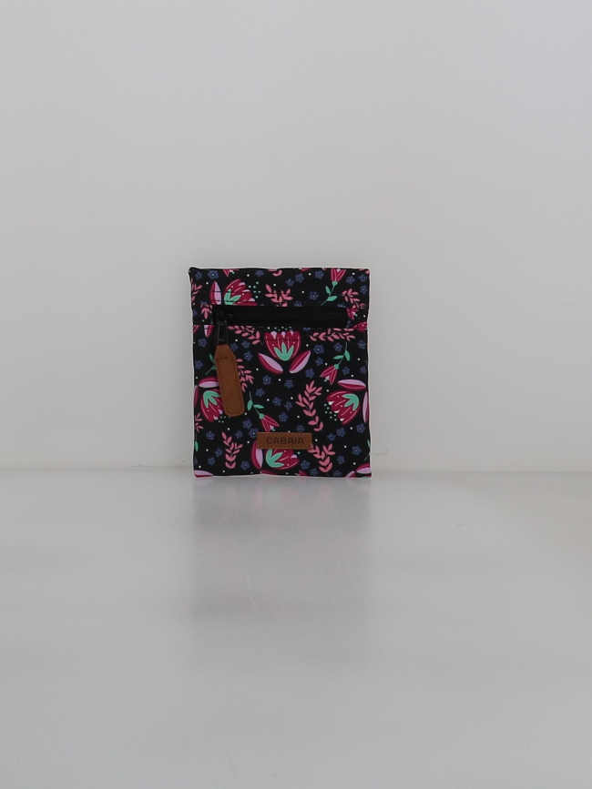 Pochette latérale mini grotta verde noir - Cabaïa