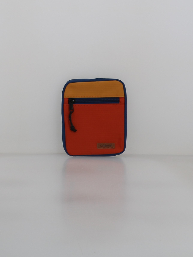 Pochette latérale mini kilfi orange bleu - Cabaïa