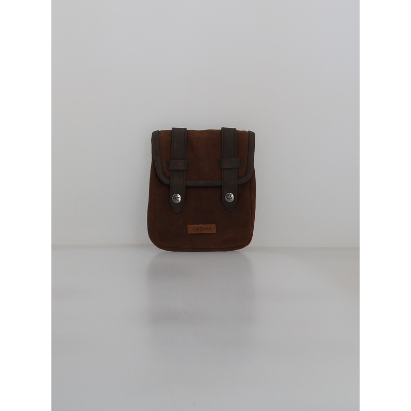 Pochette latérale rabat soyo marron - Cabaïa