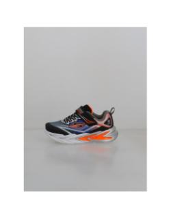 Baskets à scratch flew glow ultra noir enfant - Skechers