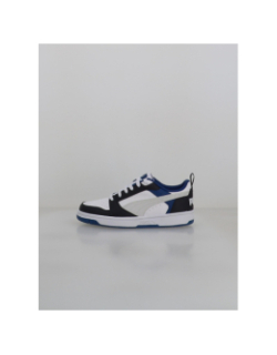 Baskets rebound v6 low blanc et bleu enfant - Puma