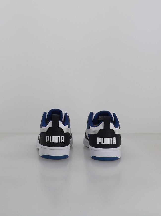 Baskets rebound v6 low blanc et bleu enfant - Puma
