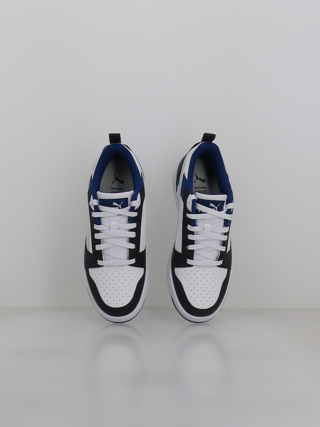 Baskets rebound v6 low blanc et bleu enfant - Puma