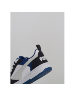 Baskets rebound v6 low blanc et bleu enfant - Puma