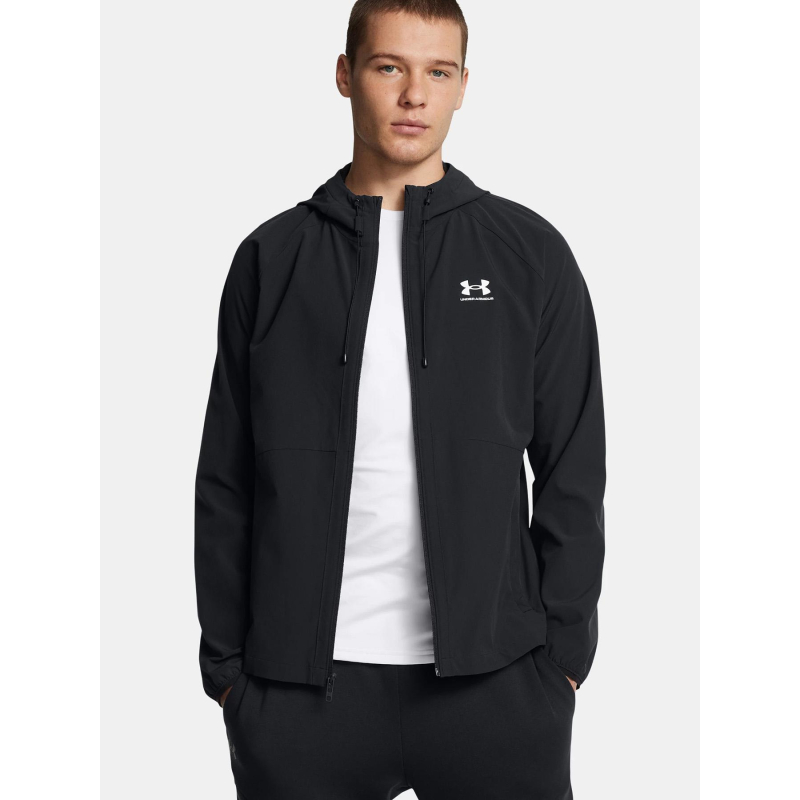 Veste coupe-vent ua stretch woven noir homme - Under Armour