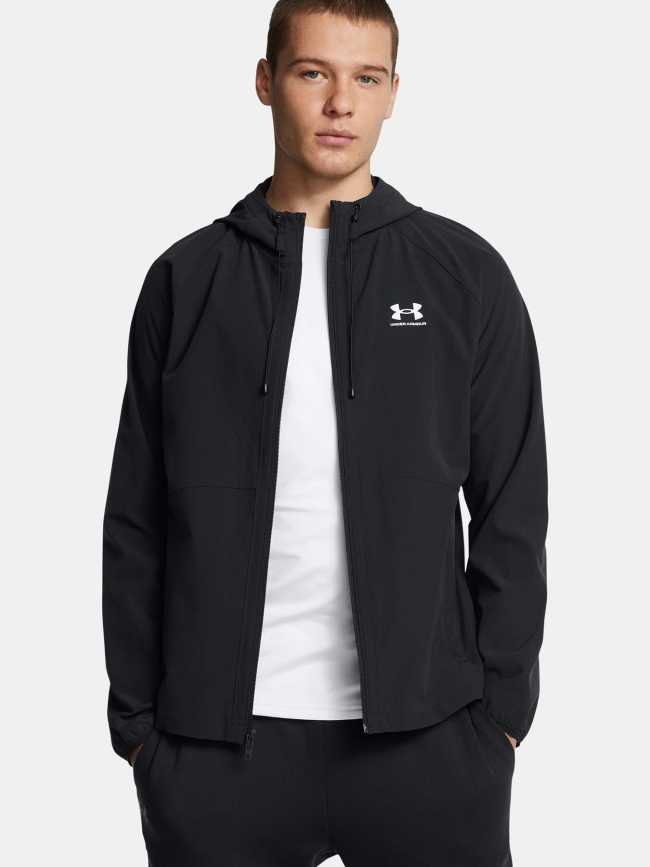Veste coupe-vent ua stretch woven noir homme - Under Armour