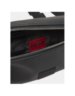 Sac ceinture en simili cuir perforé noir homme - Hugo
