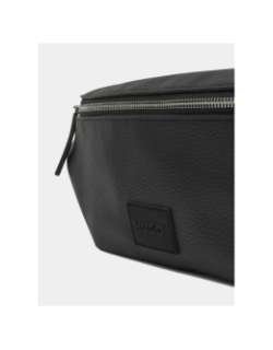 Sac ceinture en simili cuir perforé noir homme - Hugo