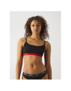 Pack de 2 brassières noir et rouge femme - Hugo