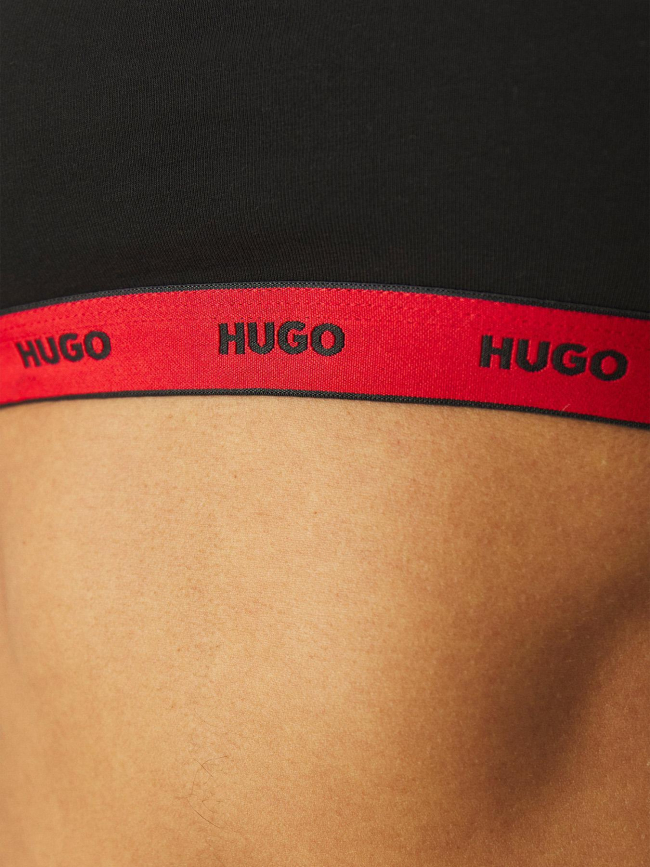 Pack de 2 brassières noir et rouge femme - Hugo