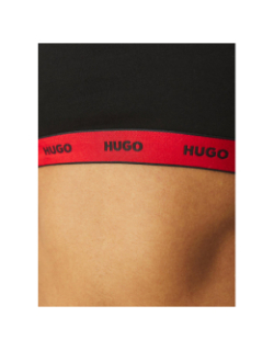 Pack de 2 brassières noir et rouge femme - Hugo