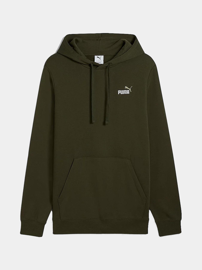 Sweat à capuche essentials color kaki homme - Puma
