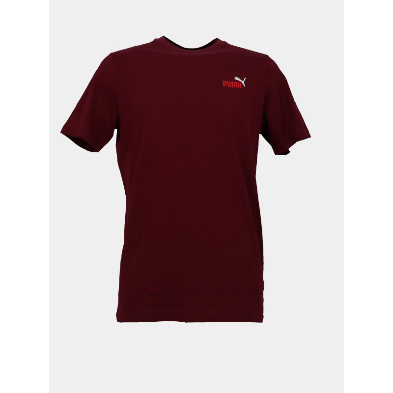 T-shirt essential color bordeaux homme - Puma