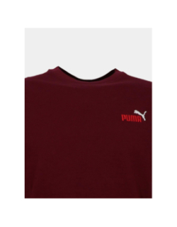 T-shirt essential color bordeaux homme - Puma