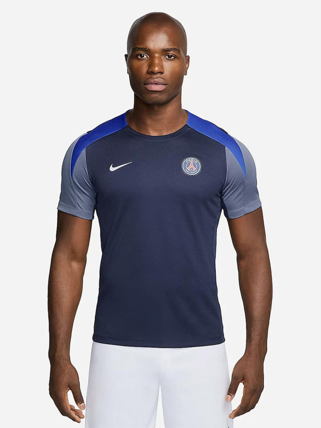 Haut d'entraînement manches courtes psg 25/26 bleu homme - Nike