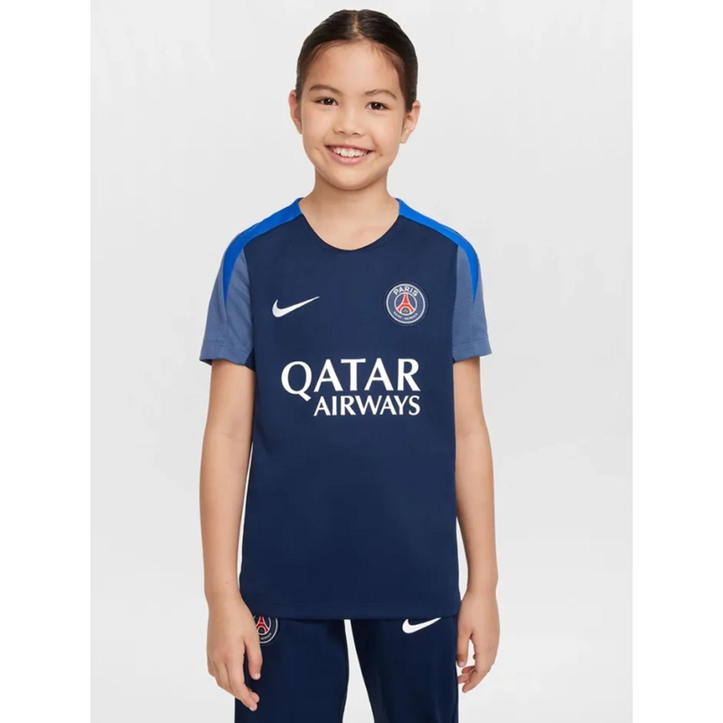 Haut d'entrainement manches courtes psg 25/26 bleu enfant - Nike