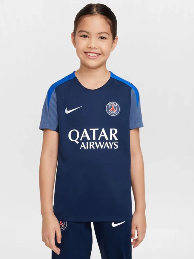 Haut d'entrainement manches courtes psg 25/26 bleu enfant - Nike