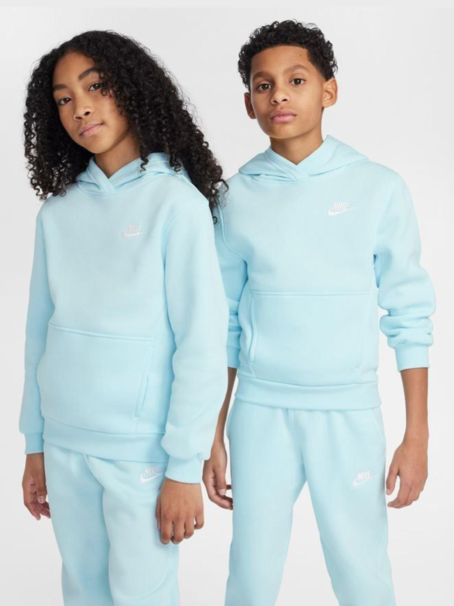 Sweat à capuche nsw club fleece bleu ciel enfant - Nike