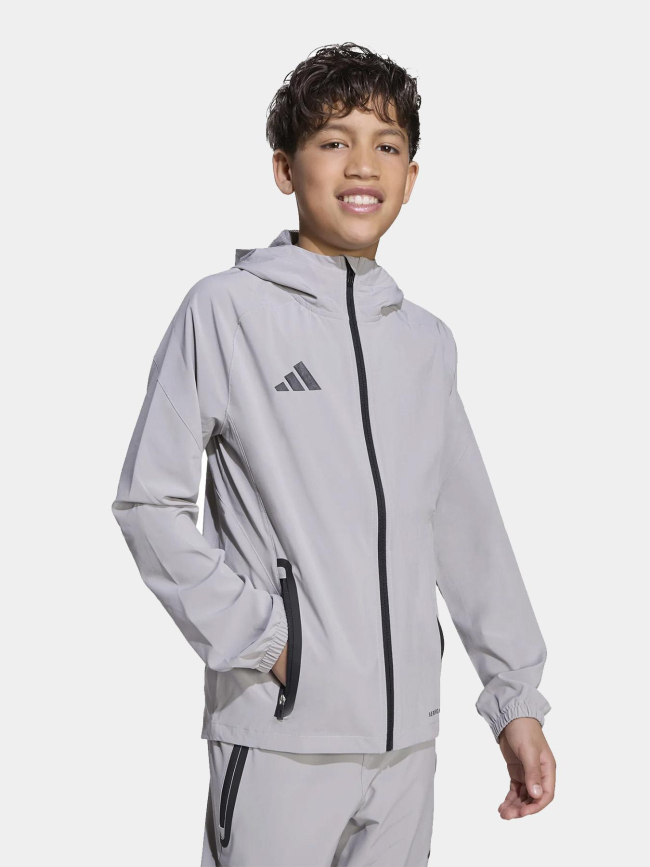 Veste tiro 25 competion vis tech gris enfant - Adidas