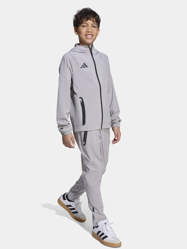 Veste tiro 25 competion vis tech gris enfant - Adidas