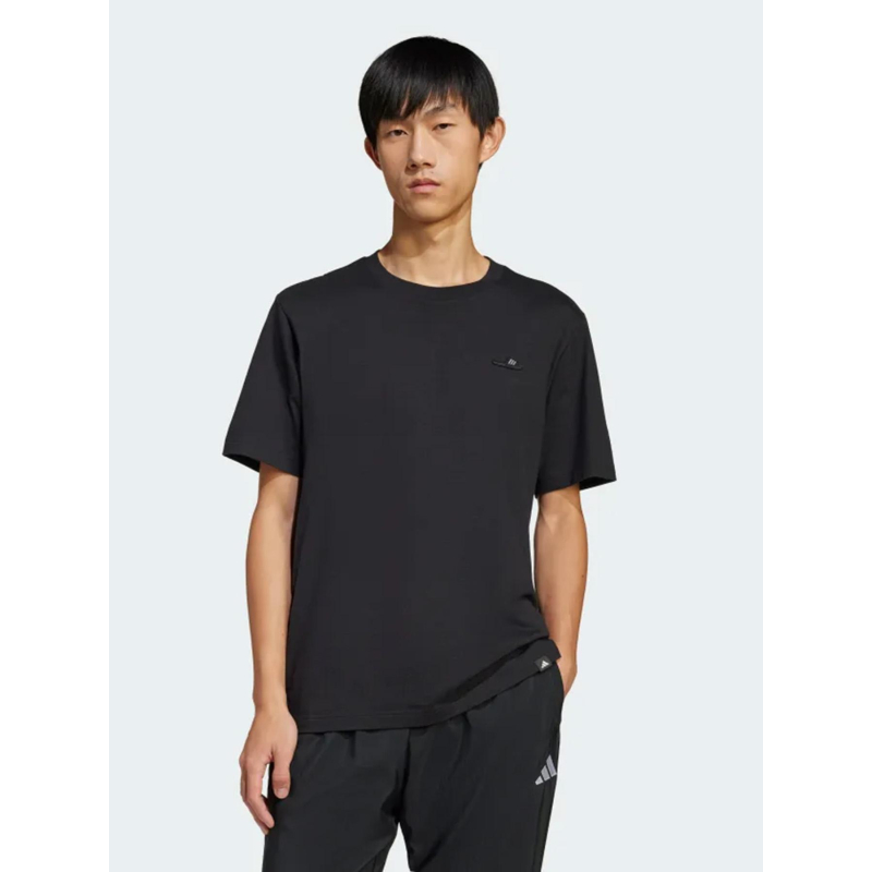 T-shirt lounge slide graphic noir homme - Adidas