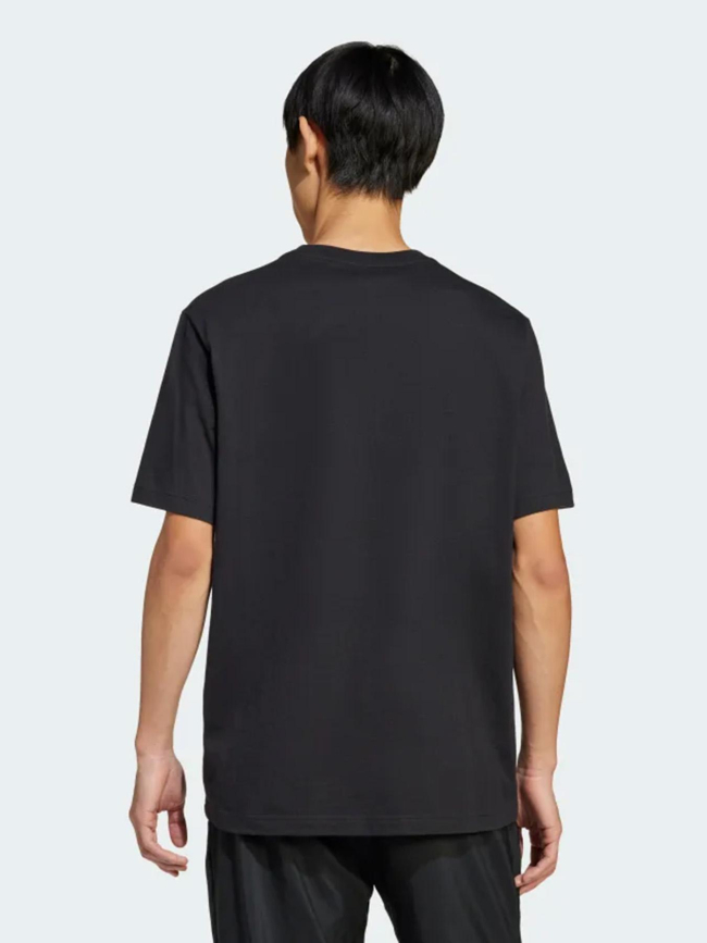 T-shirt lounge slide graphic noir homme - Adidas