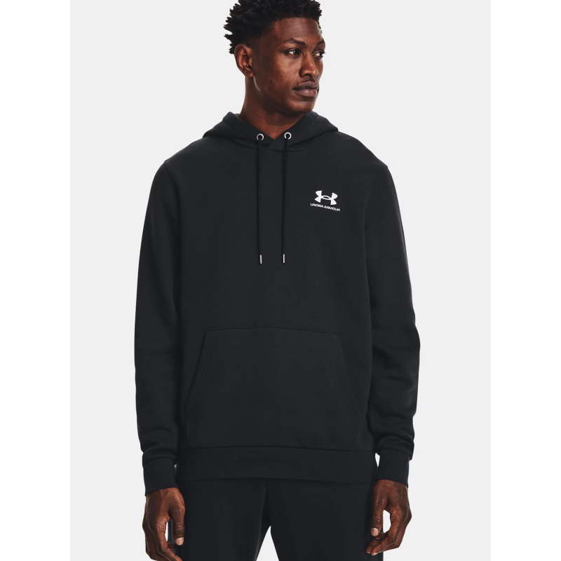 Sweat à capuche ua icon fleece noir homme - Under Armour
