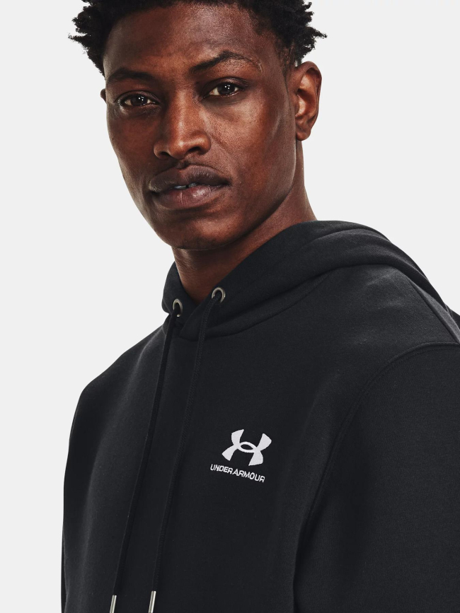 Sweat à capuche ua icon fleece noir homme - Under Armour