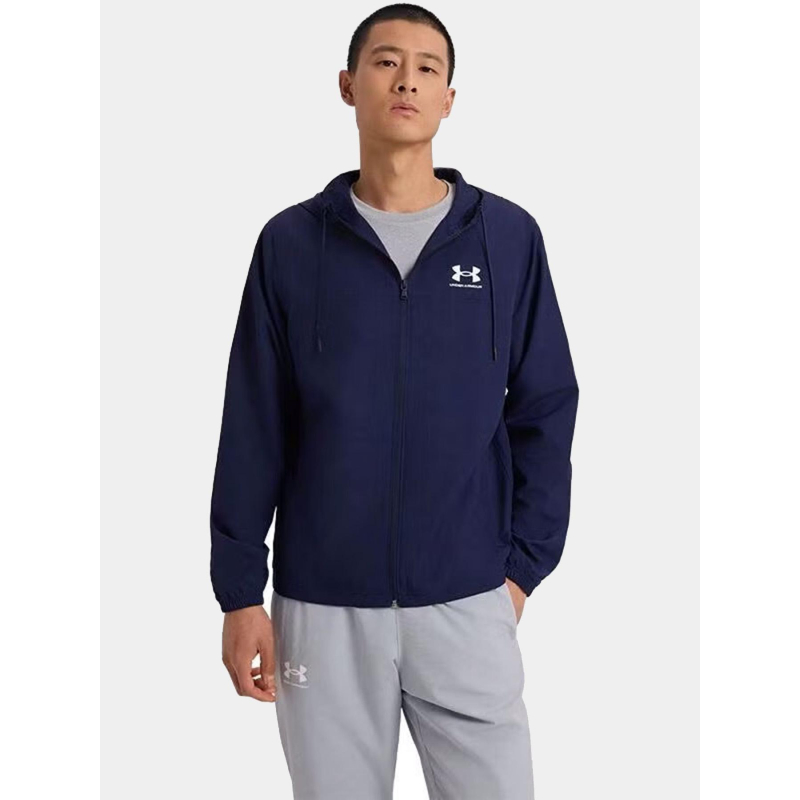Veste coupe vent ua rival woven bleu marine homme - Under Armour