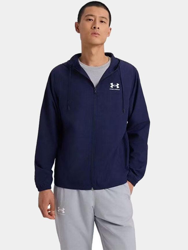 Veste coupe vent ua rival woven bleu marine homme - Under Armour