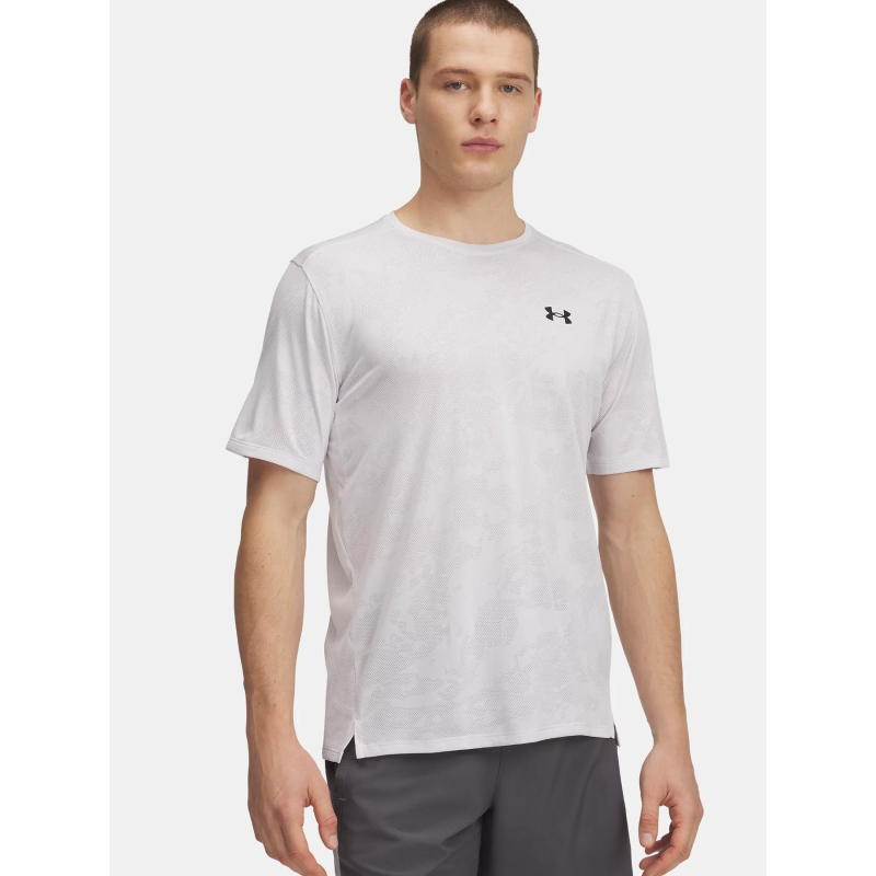 T-shirt de sport ua tech vent jacquard gris homme - Under Armour