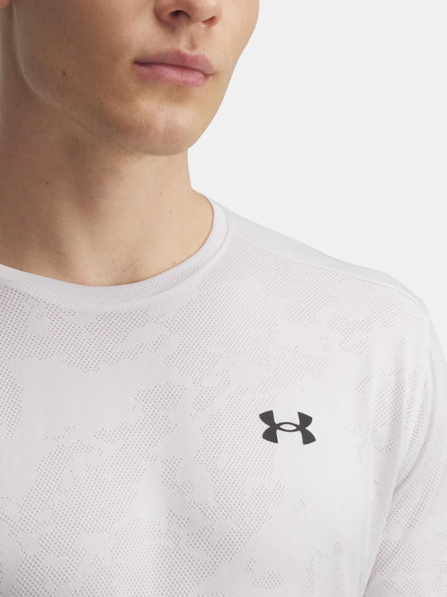 T-shirt de sport ua tech vent jacquard gris homme - Under Armour