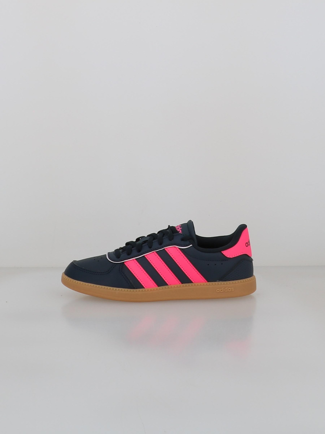 Baskets breaknet sleek bleu marine rose enfant - Adidas