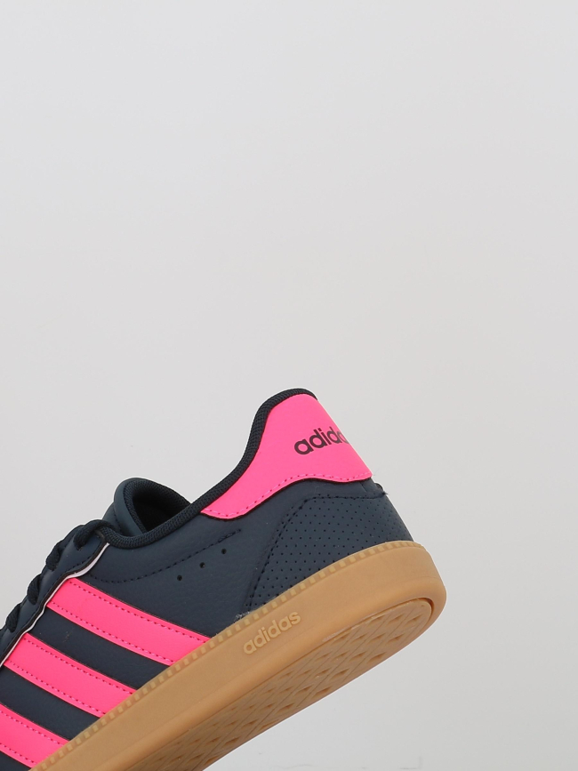 Baskets breaknet sleek bleu marine rose enfant - Adidas