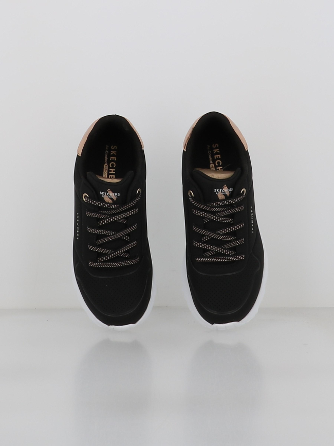 Baskets uni lite noir doré fille - Skechers